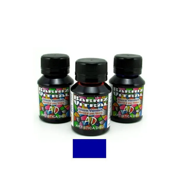 Barniz ad vitral 40/50 ml165-trans.azul cobalto