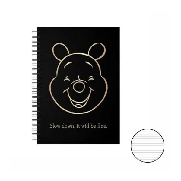 Cuaderno 21x29.7 rayado 80h tapa dura con espiral x unidad modelos surt winnie the pooh