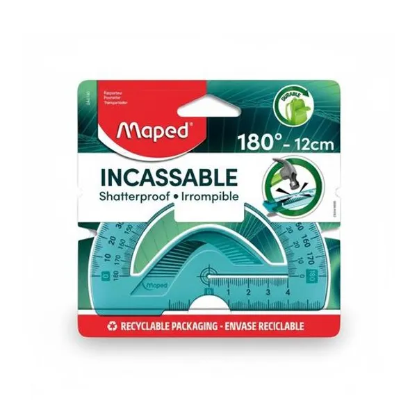 Transportador irrompible 180ºx12 cm x1 Maped