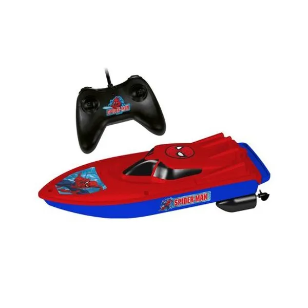 Lancha a radio control Spiderman en caja 36x11x11 cm