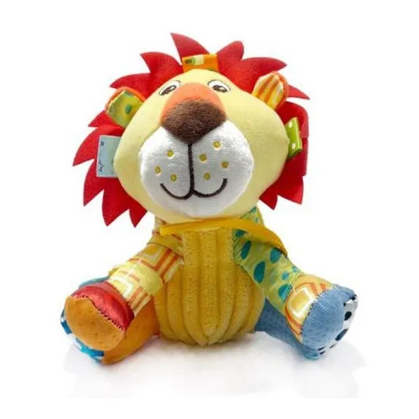 Muñeco de cuelgue con partes blandas como mordillo y patas que cruje.