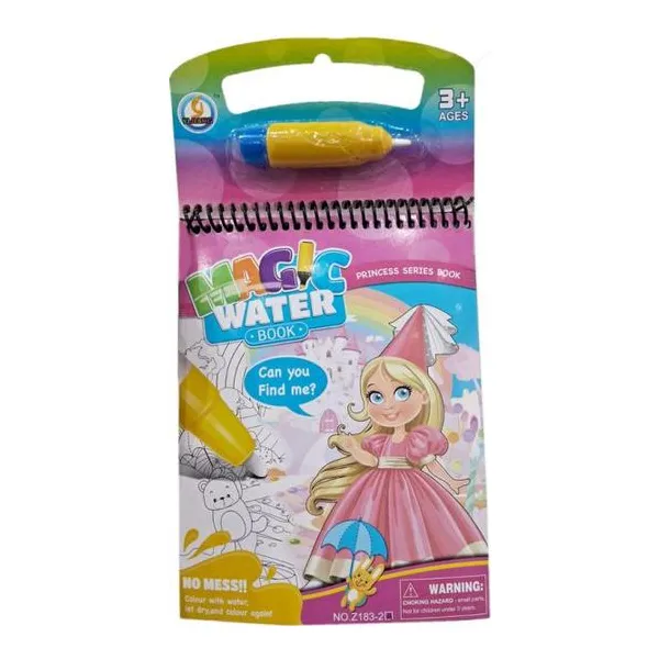 Libro mágico para pintar con agua princesa 30 x17 x2,5 cm