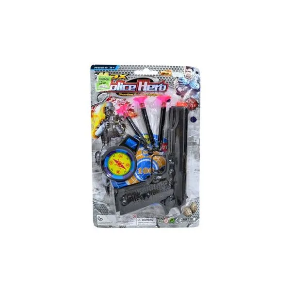 Set de policia 5 piezas en blister 14x21 cm