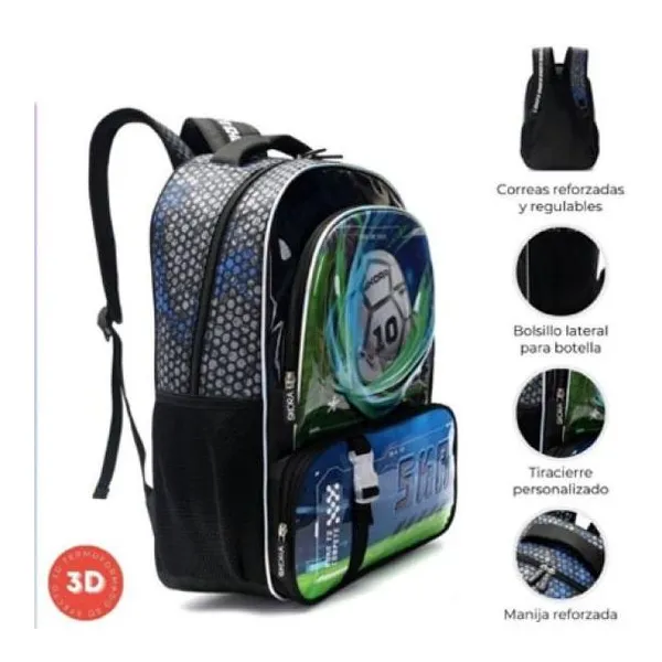 Mochila fútbol pelota move termoformado 32 x45 x15 cm 18