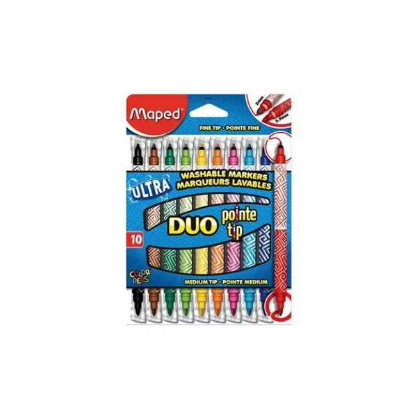 Marcador al agua duo color peps caja x10 Maped