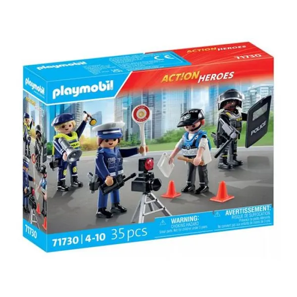 Set de figuras de policia