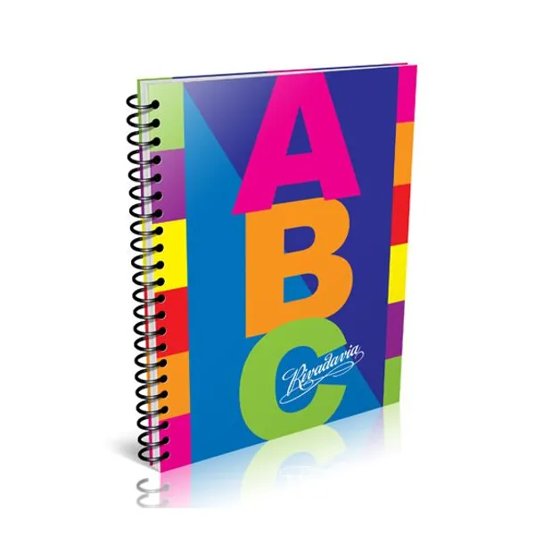Cuaderno espiral a4 Rivadavia abc t/dura 100 hs.raya