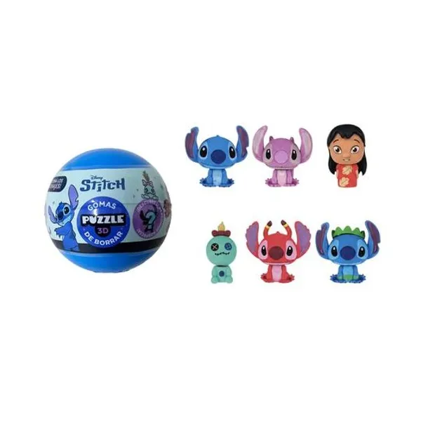 Goma de borrar 3d puzzle Stitch 5 cm personajes coleccionables x1 modelos surtidos Wero