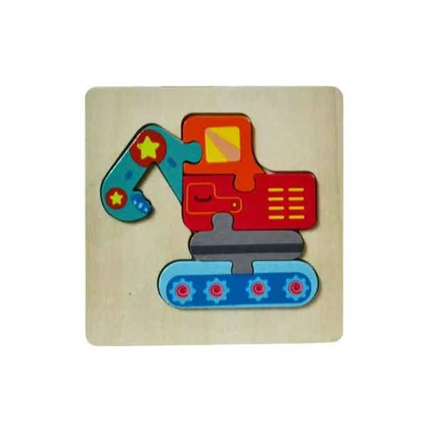 Puzzle de madera 11x11 cm x unidad modelos surtidos en bolsa