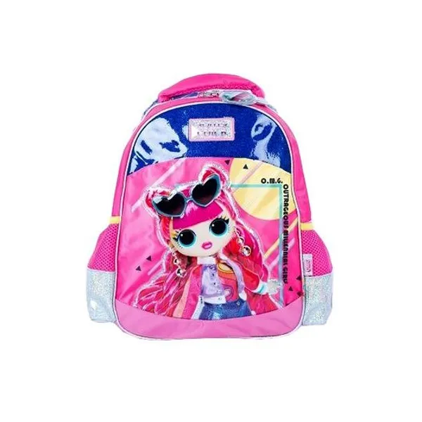 Mochila 14" espalda lol con glitter wabro