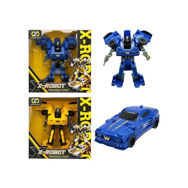 Robot transformer auto en caja 26x26x8 cm
