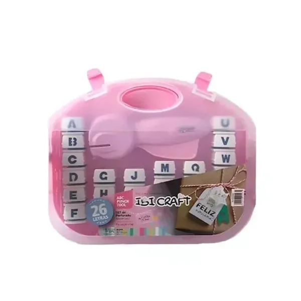 Set perforadora ibi craft alfabeto 26 letras en valija