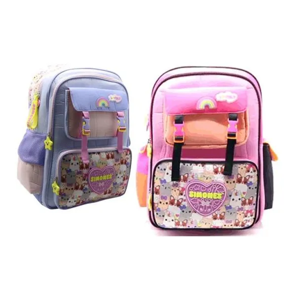 Mochila simones 18" espalda en dos colores/23,5 l.