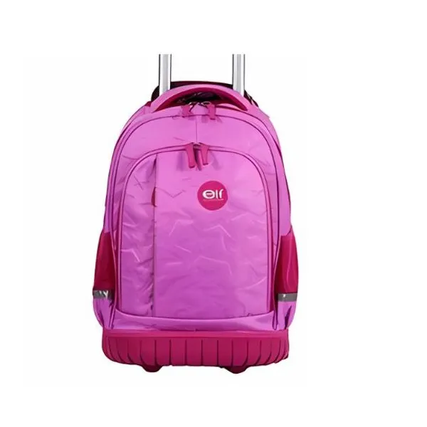 Mochila con carro 18" elf n.° 6450a base goma rosa