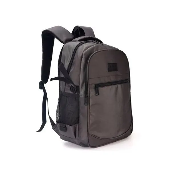 Mochila 18" espalda gris lisa wanderlust