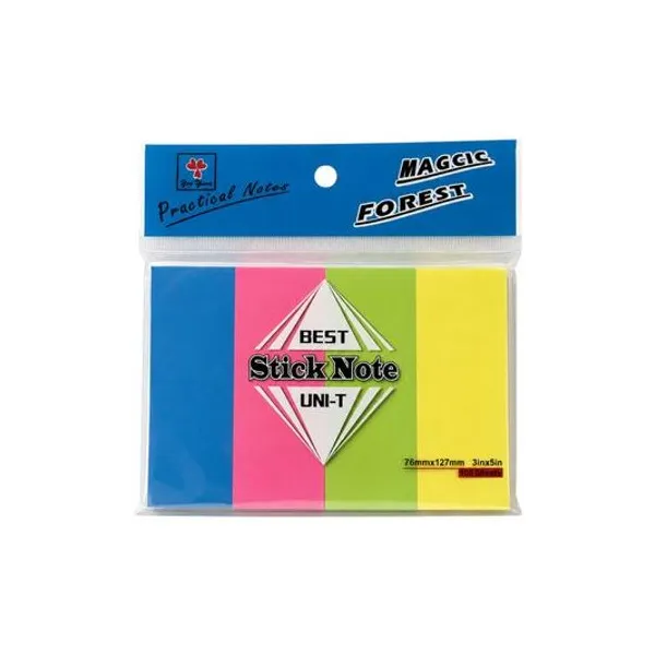 Notas autoadhesivas 4 colores 76x127 mm 100 hojas x1