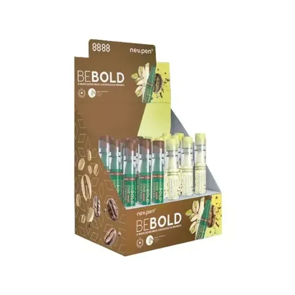 Resaltadores perfumados newpen pistacho/café display x24 unid.