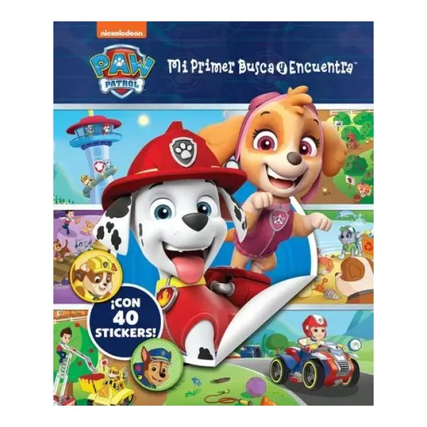 Paw Patrol busca y enc. con stickers