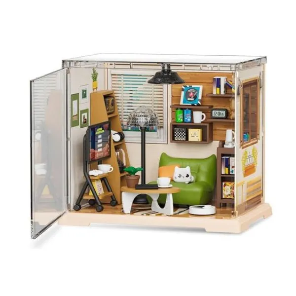 Mini living room para armar con luz 102 piezas