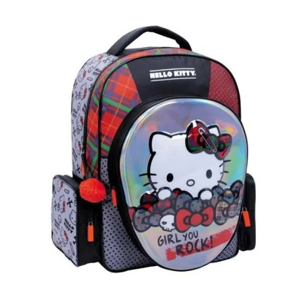 Hello kitty mochila 17" espalda -rock-