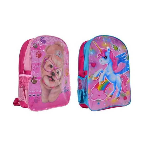 Mochila 14" espalda infantil x1 surtido