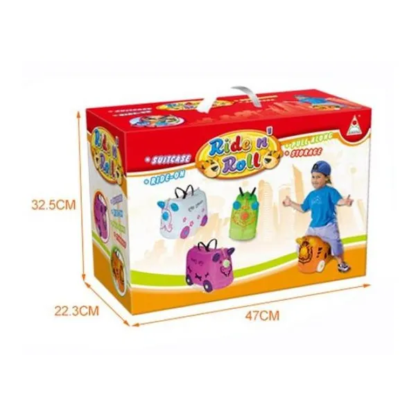Valija pata pata unicornio. ideal para guaradr y llevar juguetes 3.5 x22 x47 c