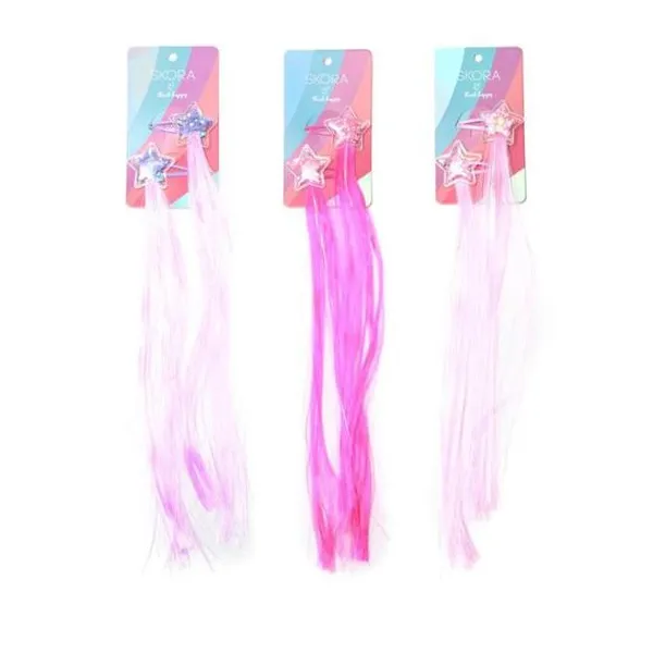 Set pico infantil estrella con pelo x2 unidades