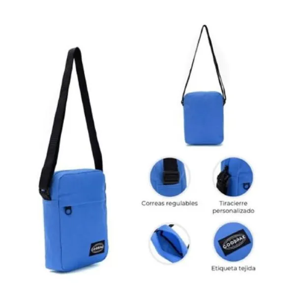 Morral goodpak bolsillo delantero azul francia h21 x w16 x5.5 cm