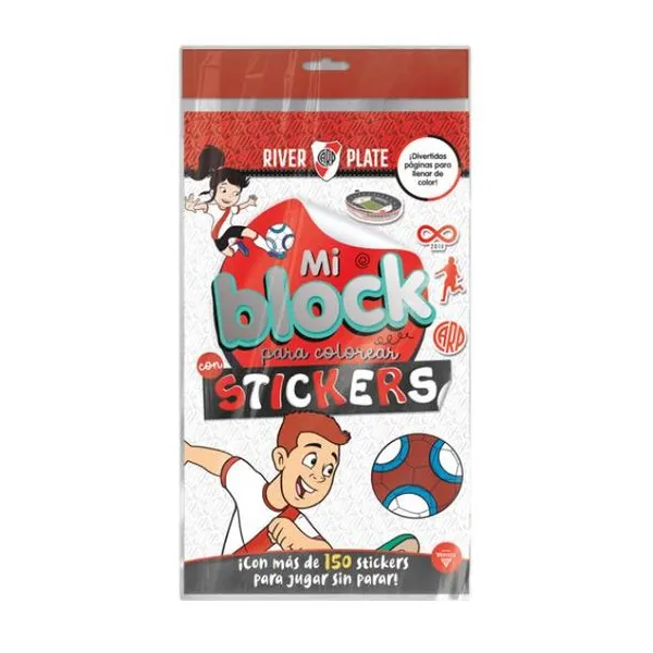 River mi block para colorear con stickers