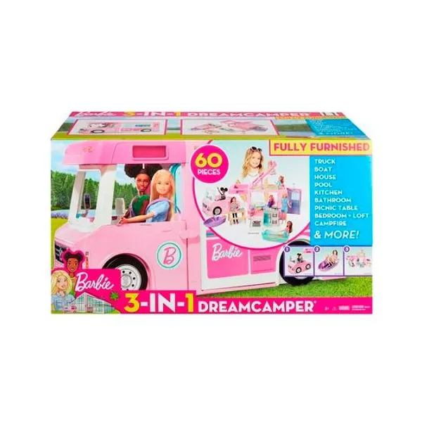 Vehiculo Barbie camper de los sueños 60pzs 58x31
