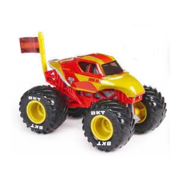 Monster jam - vehículo rueda libre escala die cast 1:64 surtido iron man.