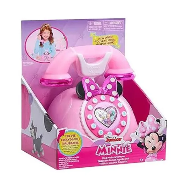 Disney jr. - juguete 20 cm teléfono retro ring me - minnie mouse