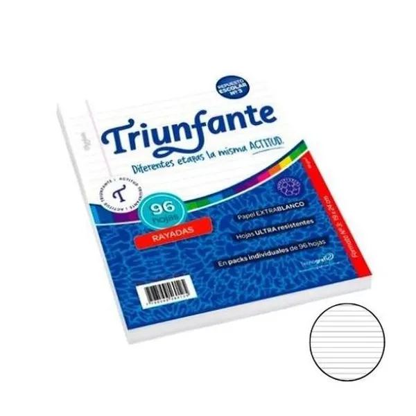 Repuesto carta rayado 96h Triunfante