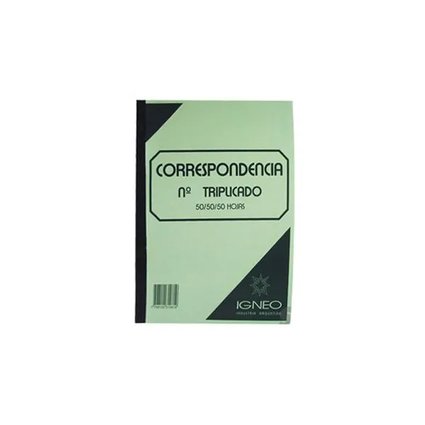 Talonario correspondencia igneo triplic.n.° 3 22 x28.