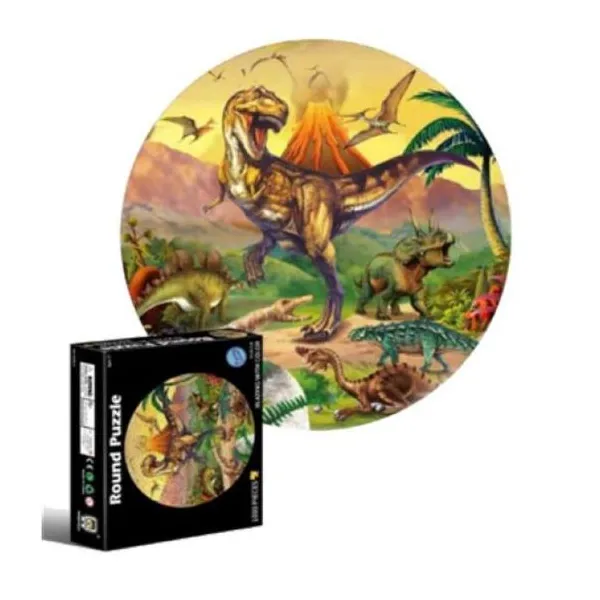 Rompecabeza circular 1000 piezas 65x65 cm dinosaurio