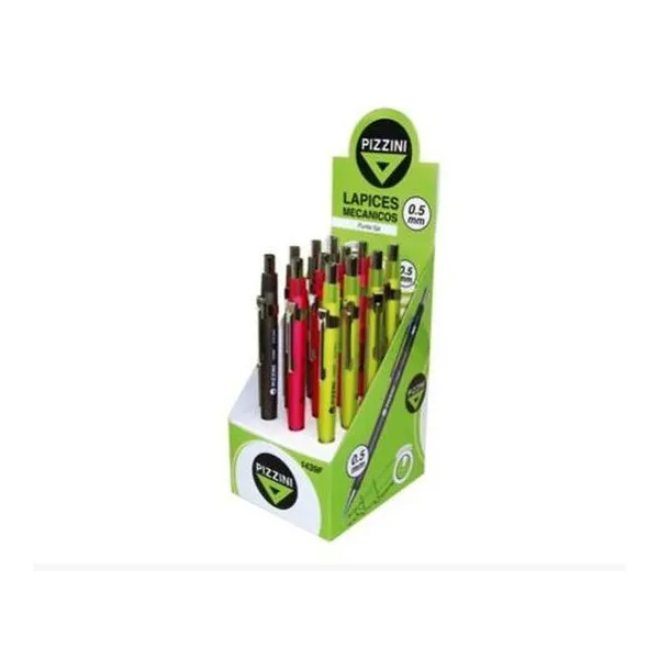 Portamina 0.5 mm plástico con goma x unidad Pizzini