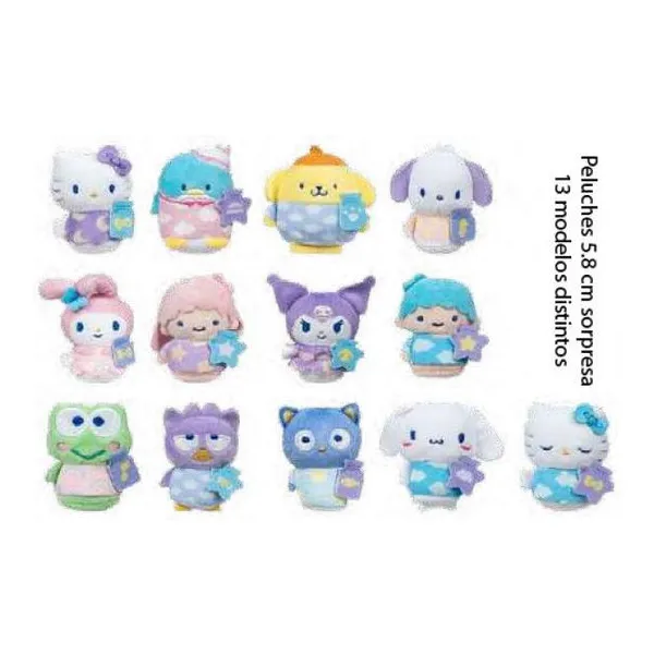 Hello kitty and friends - peluche sorpresa 5,08 cm - surtido