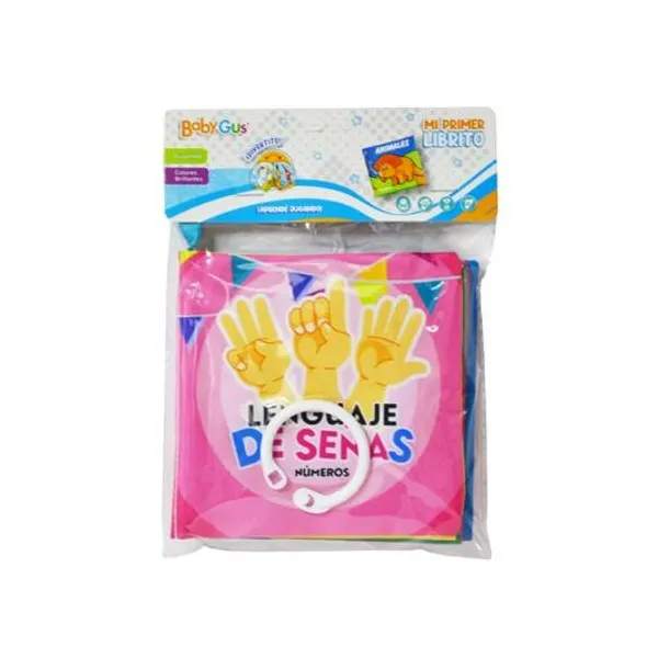 Libro didáctico de tela para bebés números 10x9.5 cm en bolsa