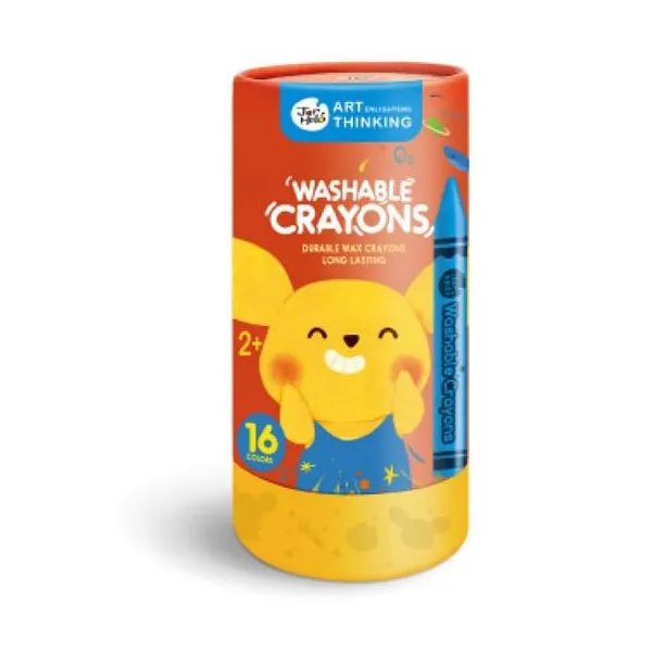 Jarmelo - pack x16 crayones lavables colores surtidos