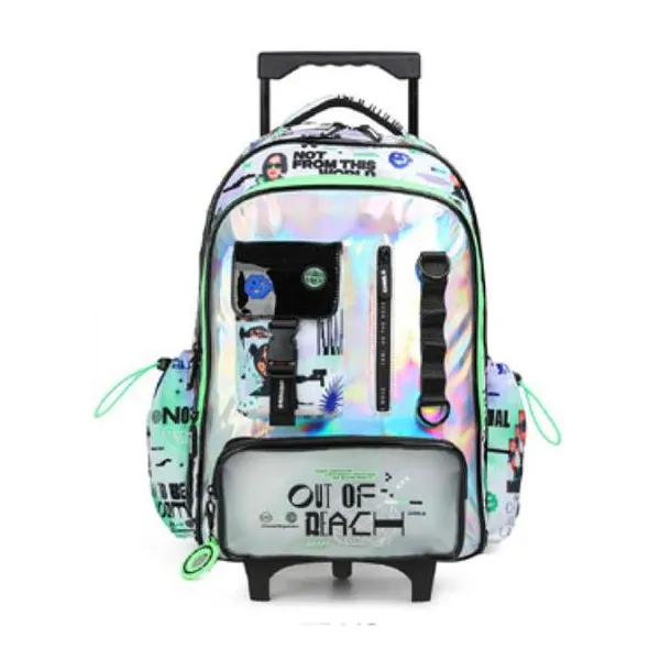Mochila trama multibolsillo milky carro 18" tech