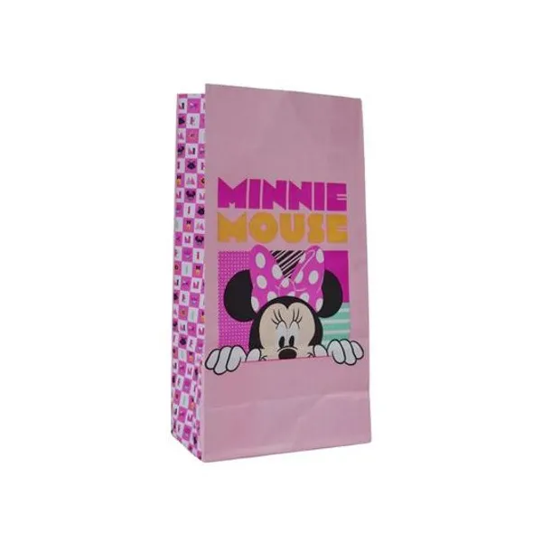 Bolsa cotillon minnie 2 12.5x07x24.5 cm x unidad
