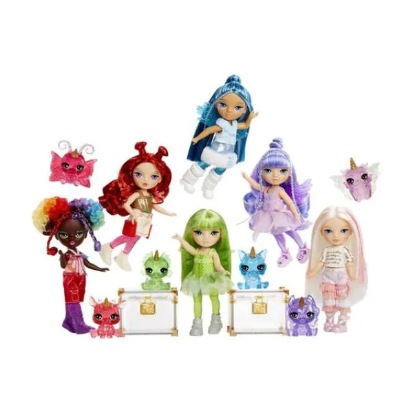 Rainbow high - muñeca 20 cm fashion dolls "fantasy fairies - apple/emerald/sapph