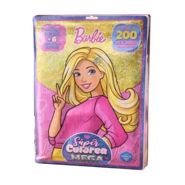 Barbie súper colorea mega