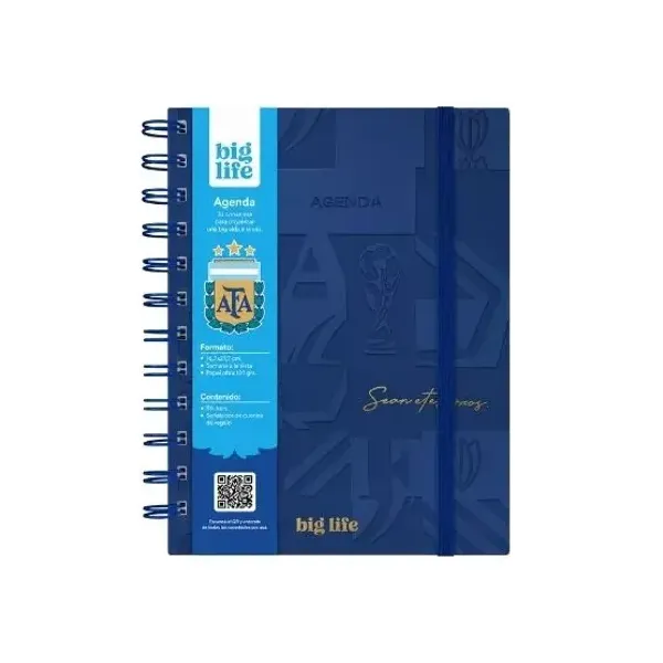 Agenda big life premium n.° 8 perpetua semanal espiral AFA 1 2027