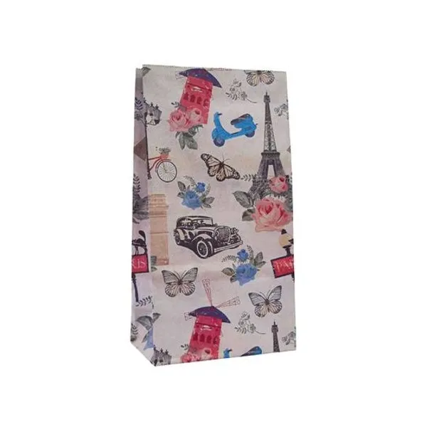 Bolsa cotillon paris 12.5x07x24.5 cm x unidad