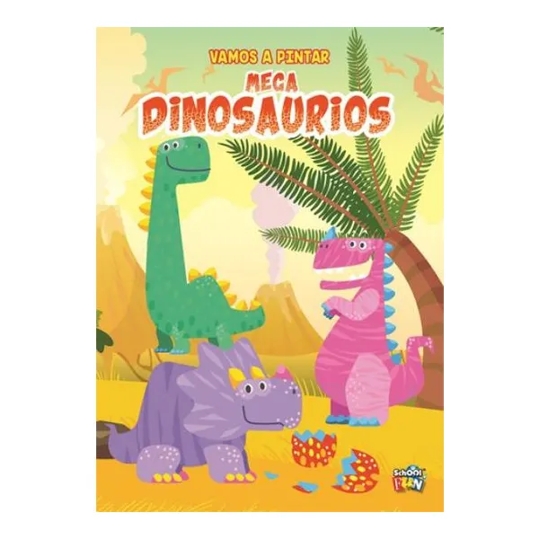 Vamos a pintar- mega dinosaurios 28 20 cm