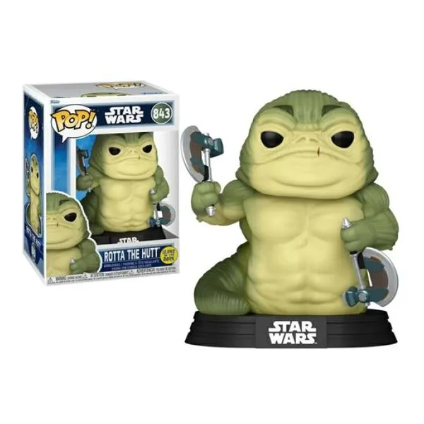 Funko pop! rotta the hutt star wars movies & games serie 2 figura bitty misteri
