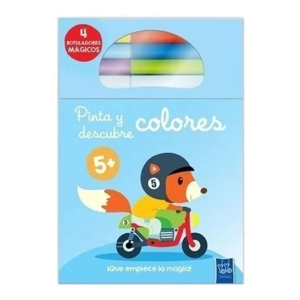 Pinta y descubre colores: zorro