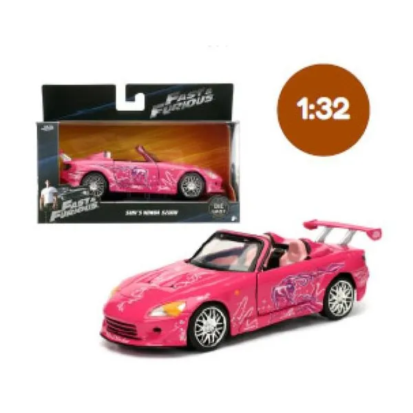 Jada - auto escala 1:32 fast & furious suki`s honda s2000 rosa - en caja