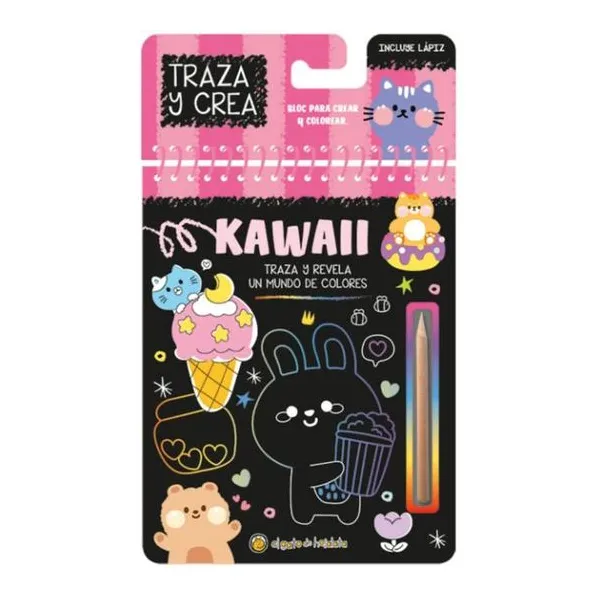 Traza y crea- kawaii 15 19 cm